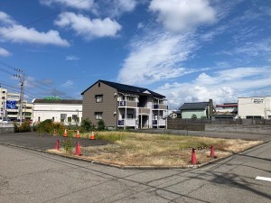福井市大宮、土地の前面道路を含む現地写真画像です