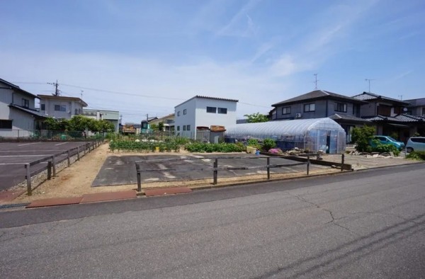 福井市舟橋、土地の前面道路を含む現地写真画像です