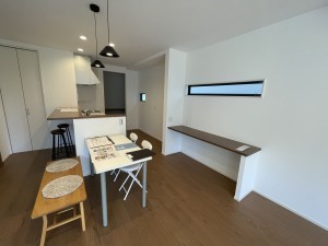 福井市上野本町、新築一戸建てのキッチン画像です