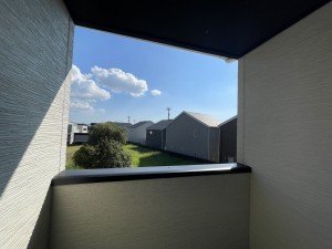 福井市上野本町、新築一戸建てのバルコニー画像です