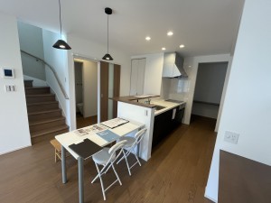 福井市上野本町、新築一戸建てのキッチン画像です