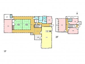 福井市和田中、中古一戸建ての間取り画像です