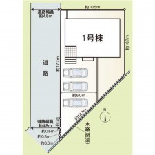 福井市古市、新築一戸建ての画像です