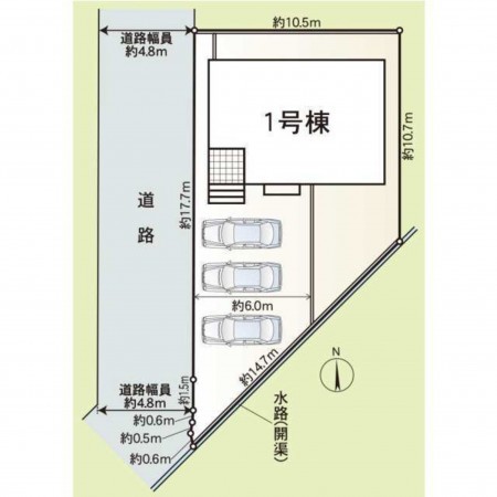 福井市古市、新築一戸建ての画像です