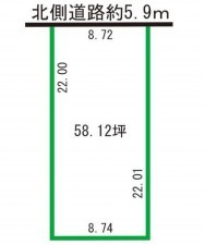 福井市文京、土地の間取り画像です