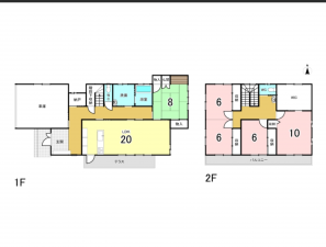 福井市栗森、中古一戸建ての間取り画像です