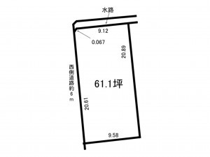 福井市高木、土地の間取り画像です