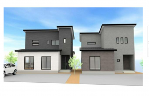 坂井市春江町江留上大和、新築一戸建ての完成予想図（外観）画像です