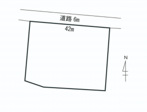 福井市河合寄安町、土地の間取り画像です