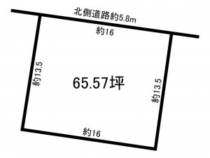 福井市栗森町浜、土地の間取り画像です