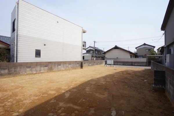 福井市大宮、土地の前面道路を含む現地写真画像です