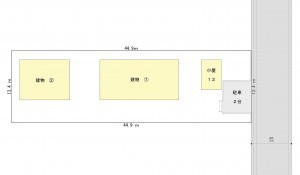 坂井市春江町境、中古一戸建ての間取り画像です