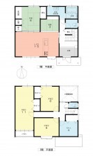 坂井市春江町境、中古一戸建ての間取り画像です