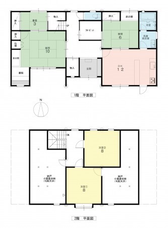 坂井市春江町境、中古一戸建ての間取り画像です