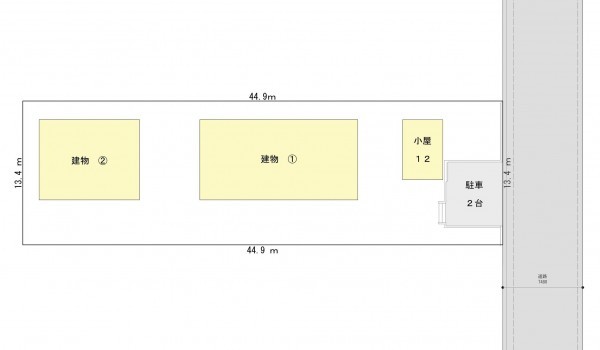 坂井市春江町境、中古一戸建ての間取り画像です