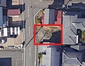 福井市寺前町、土地の前面道路を含む現地写真画像です