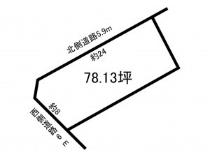 福井市三郎丸、土地の間取り画像です