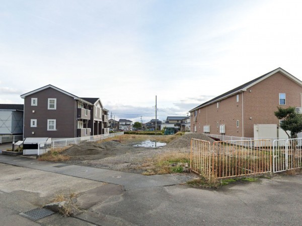 福井市灯明寺、土地の前面道路を含む現地写真画像です