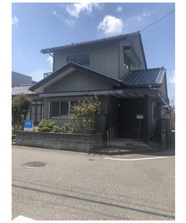 福井市灯明寺、土地の前面道路を含む現地写真画像です