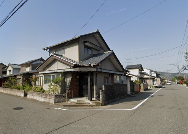福井市灯明寺、土地の前面道路を含む現地写真画像です