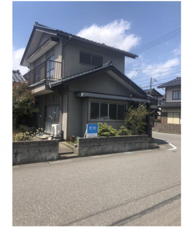 福井市灯明寺、土地の前面道路を含む現地写真画像です