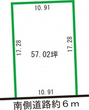 福井市高木、土地の間取り画像です