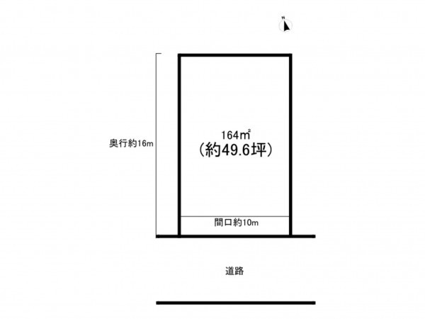 福井市高柳町、土地の間取り画像です