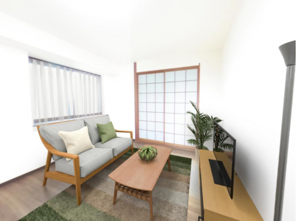 福井市松本、マンションの居間画像です