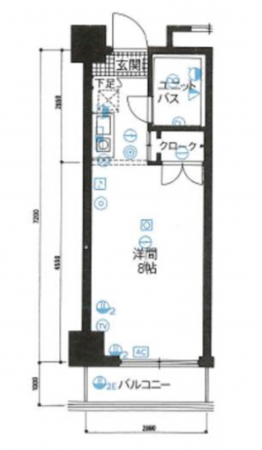 福井市西開発、マンションの間取り画像です