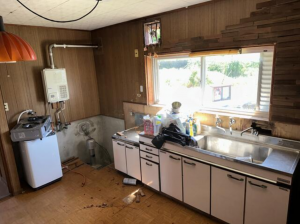 福井市蓑町、中古一戸建てのキッチン画像です
