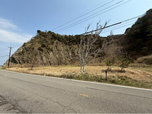 福井市鮎川町、土地の前面道路を含む現地写真画像です