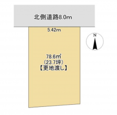 福井市文京、土地の間取り画像です