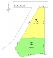 福井市下荒井町、土地の地図画像です