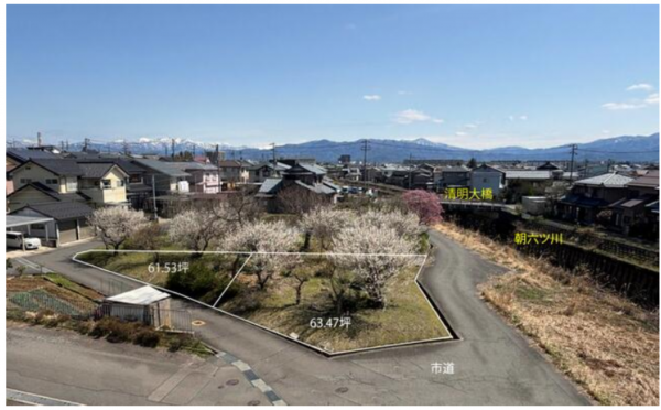 福井市下荒井町、土地の外観画像です