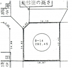 福井市志津が丘、土地の間取り画像です