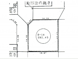 福井市志津が丘、土地の間取り画像です