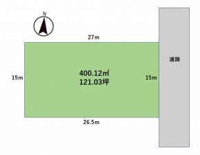 福井市福、土地の間取り画像です