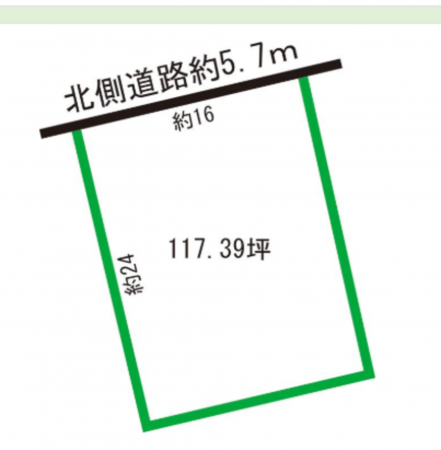 福井市大島町、土地の外観画像です