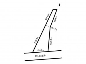 坂井市春江町江留下、土地の間取り画像です