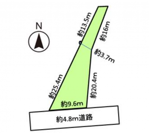 坂井市春江町江留下、土地の間取り画像です