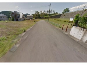 福井市燈豊町、土地の前面道路を含む現地写真画像です