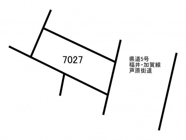 福井市新田塚、土地の間取り画像です