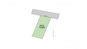 福井市八重巻町、土地の間取り画像です