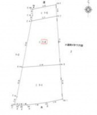 福井市安原町、土地の間取り画像です