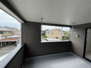 福井市桃園、新築一戸建てのバルコニー画像です
