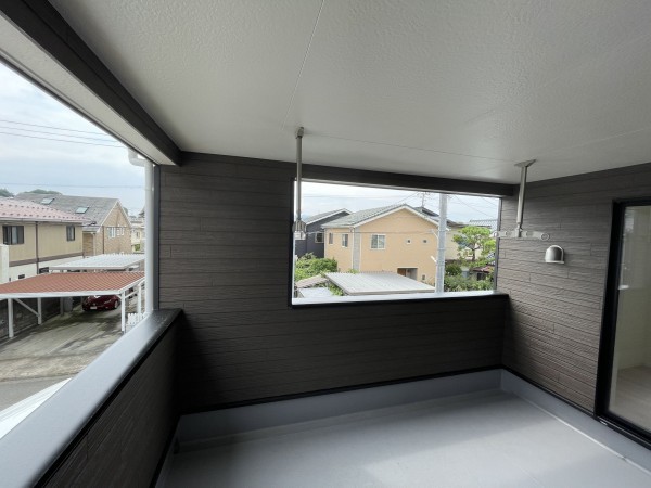 福井市桃園、新築一戸建てのバルコニー画像です