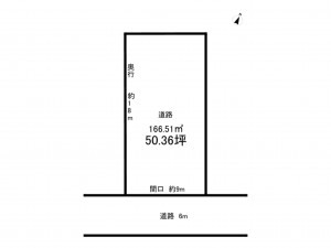 福井市江守の里、土地の間取り画像です