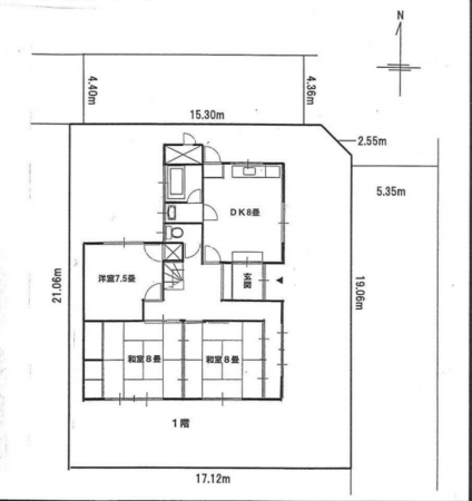 坂井市春江町西長田、中古一戸建ての間取り画像です