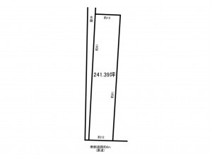 福井市帆谷町、土地の間取り画像です