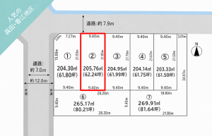 福井市定正町、土地の画像です
